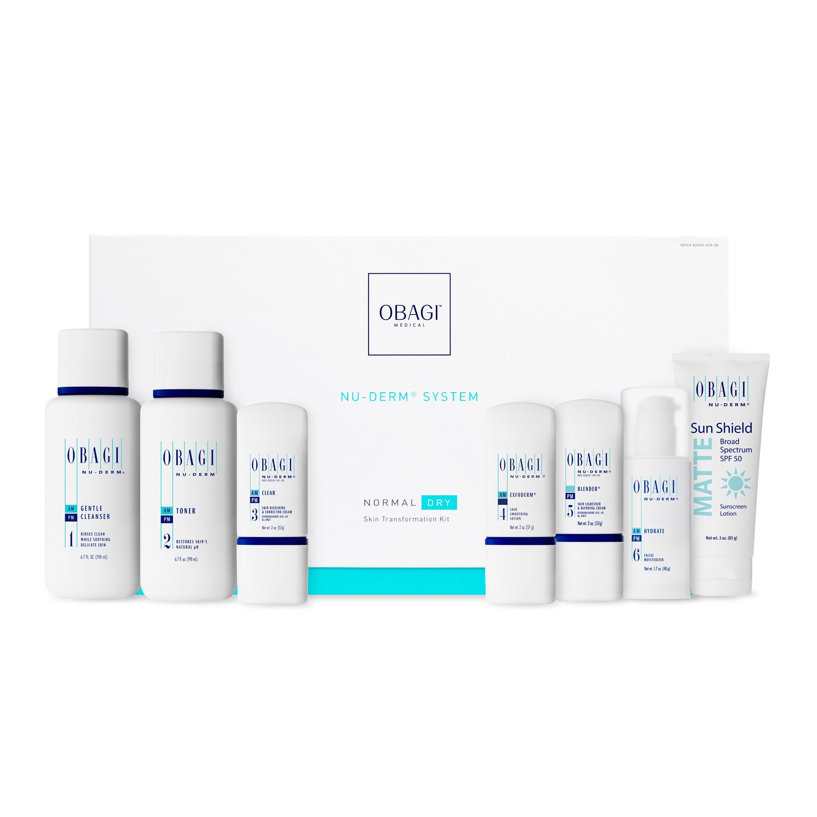 Obagi Nu-Derm Transformation Kit Norm-Dry Complete Skin Transformation System - Beauty By Vianna